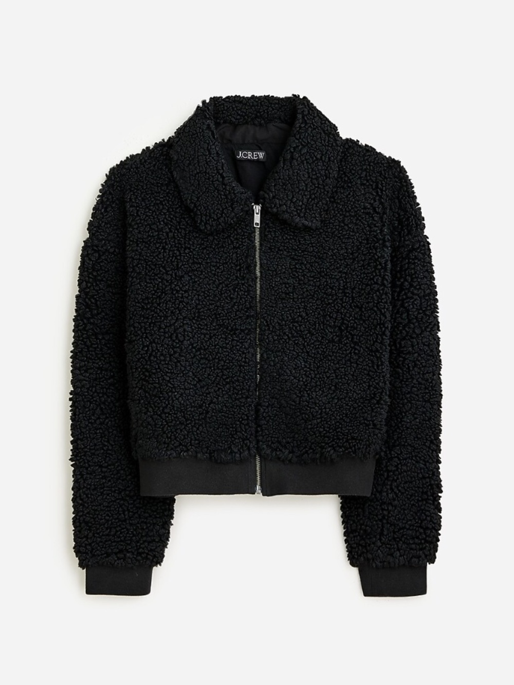J. Crew Cropped Sherpa Jacket - size XS